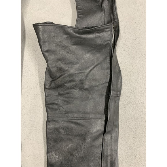 Himalaya Motor Bike Wear Chaps Mens Size Medium Motorcycle Riding Bikers Black - Picture 15 of 16